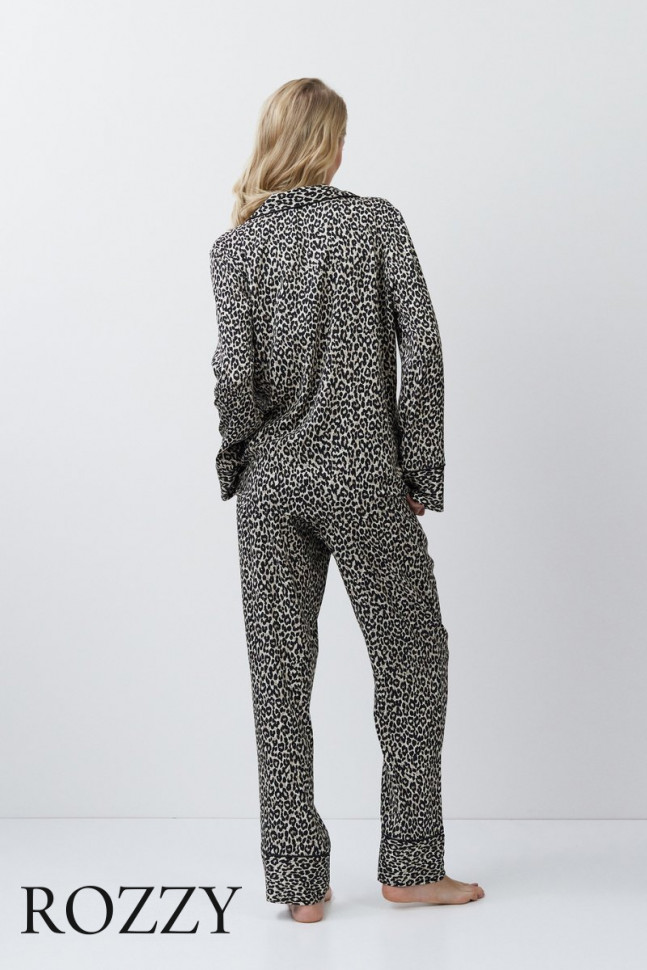 Пижама вискозная Aruelle Leona леопардовый