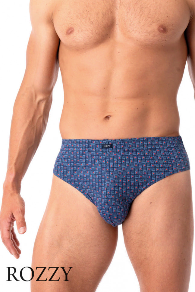 Трусы слипы мужские Key MPC 945 сине-бирюзовый/сине-красный (уп.2шт.)