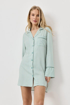 Сорочка вискозная Aruelle Moss оливковый 