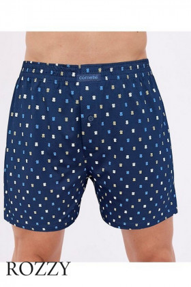 Трусы боксеры мужские Cornette 002/008-19 темно-синий/белый