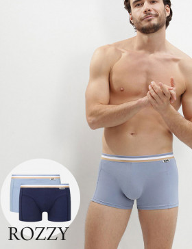 Трусы шорты мужские DIM 0A78 джинсовый/синий (уп.2шт.) 