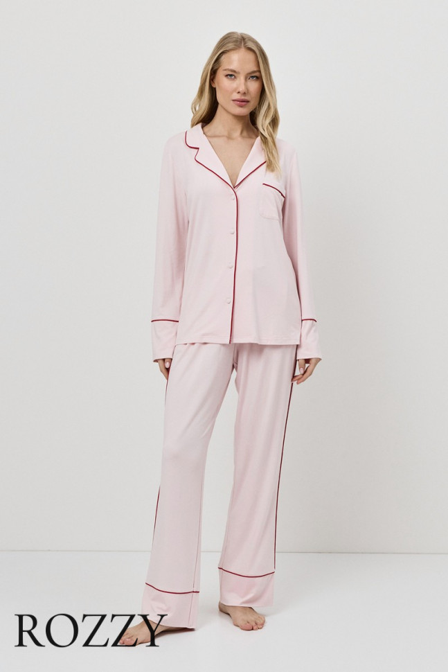 Пижама вискозная Aruelle Amoria светло-розовый