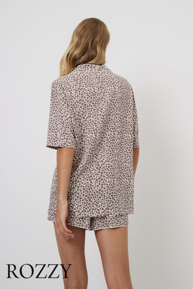 Пижама вискозная Aruelle Lumielle леопардовый