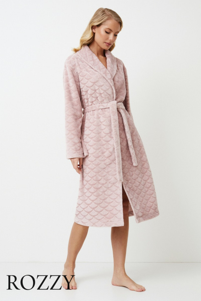 Халат флисовый Aruelle Alison пыльная роза