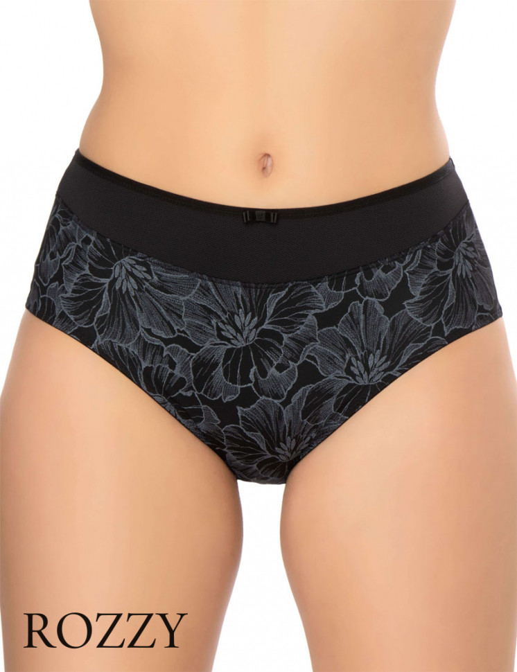 Трусы классика обрезные Felina Vision Bloom 213288 черный К