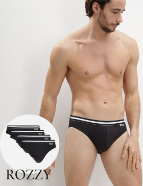 Трусы слипы мужские DIM 6577/4 черный (уп.4шт.)