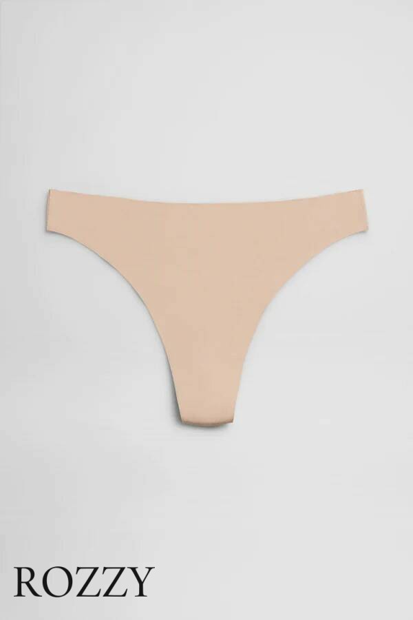 Трусы стринги хлопковые обрезные Ysabel Mora 19663 телесный