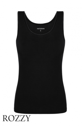 Майка хлопковая Naturana Cotton Essentials 2565 черный К