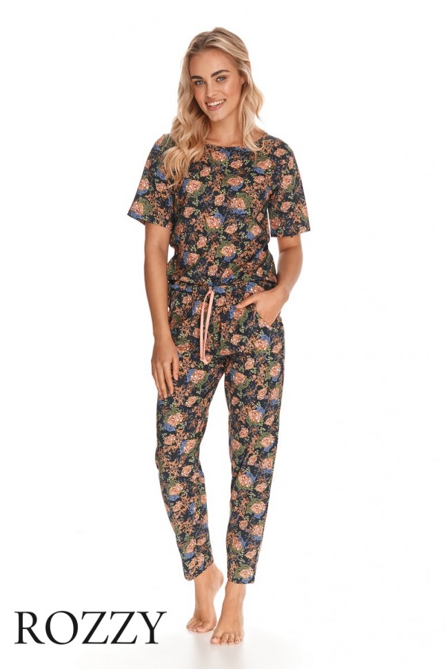 Пижама хлопковая Taro Nolita 2775 персиковый/зеленый