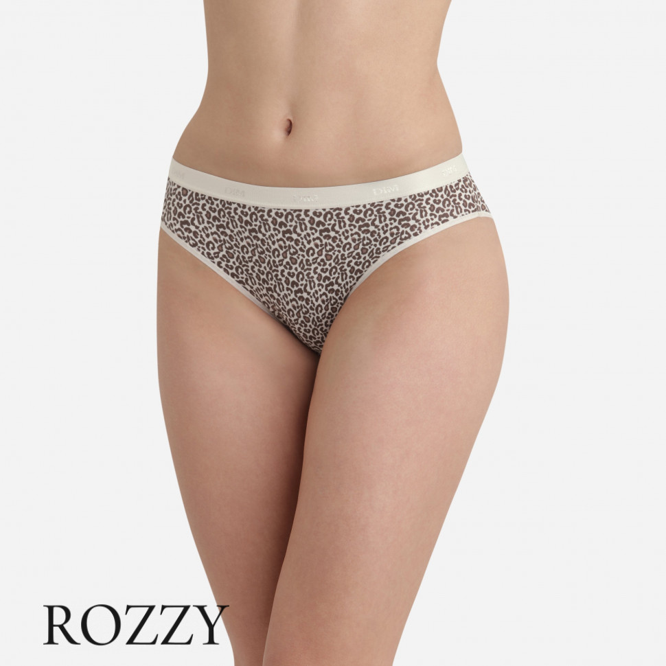 Трусы слипы хлопковые DIM Les Pockets Cotton 4C17 кошачий шик (уп.3шт.)