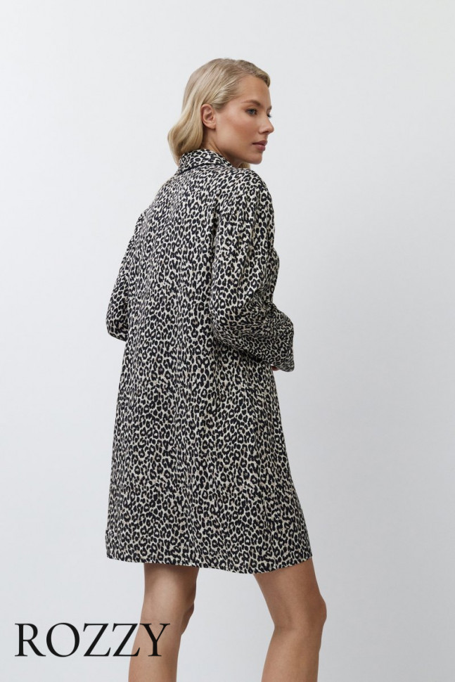 Сорочка вискозная Aruelle Leona леопардовый