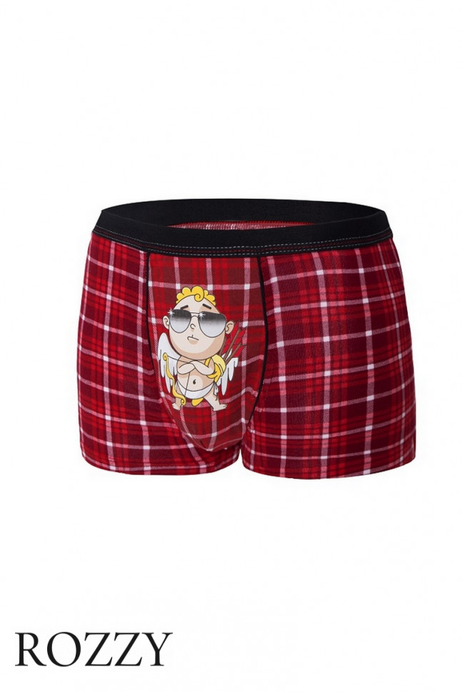 Трусы шорты мужские Cornette 010-2 бордовый/черный