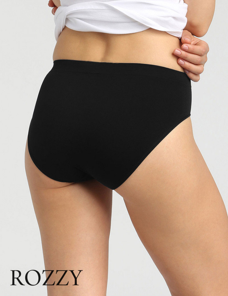 Трусы слипы бесшовные DIM Les Pockets Eco 05E0 черный/белый (уп.2шт.)