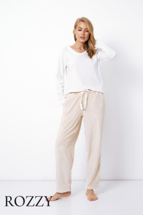 Пижама флисовая Aruelle Zahra экрю/бежевый