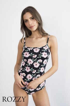 Майка Julimex Koszulka Hibiscus черный/цветы