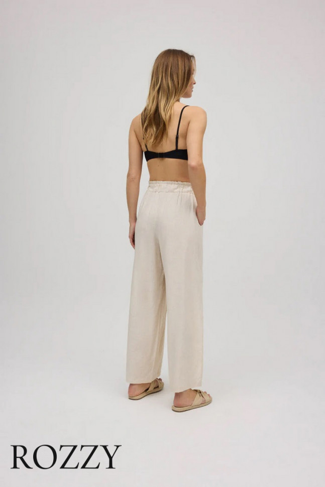 Брюки пляжные вискозные Ysabel Mora 86171 бежевый