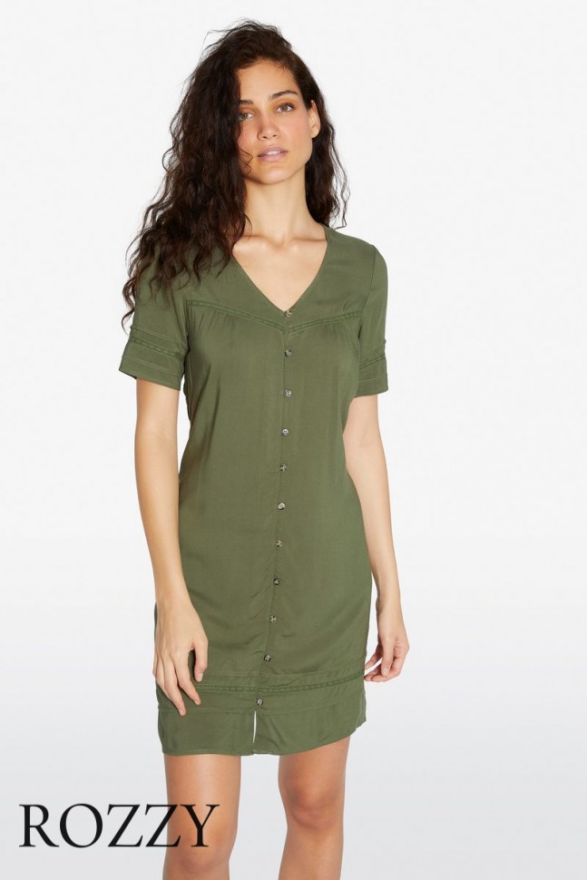 Платье пляжное вискозное Ysabel Mora 85784 хаки