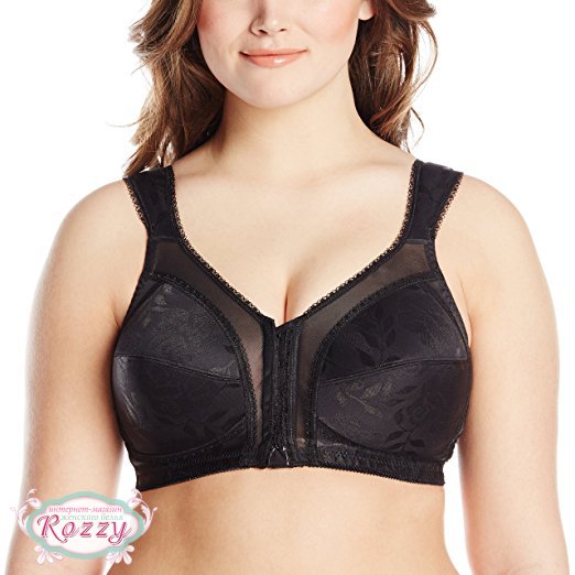 Бюстгальтер спереди застежка без косточек Playtex 4695 черный