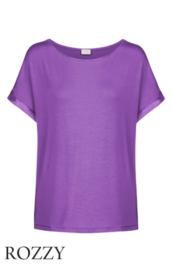 Футболка домашняя вискозная Mey Alena 16407 сиренево-фиолетовая