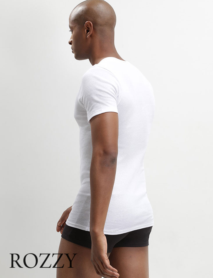 Футболка мужская DIM 00DN белый/белый (уп.2шт.)