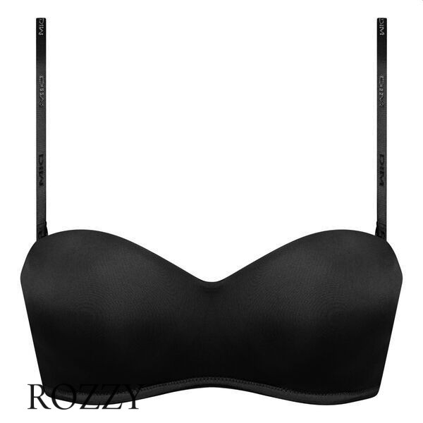 Бюстгальтер балконет без косточек DIM InvisiFree 07HF черный