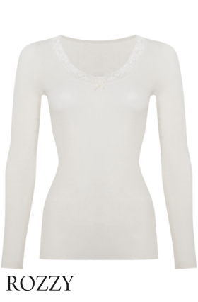 Фуфайка шерстяная Nina Von C Wool Silk 29470846 ванильный