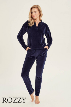 Костюм домашний велюровый Taro Lauren 3027 синий