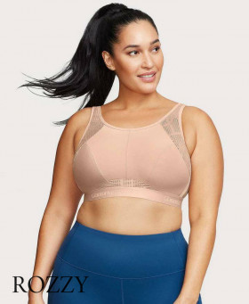 Бюстгальтер спортивный без косточек Glamorise GI1068 кофе