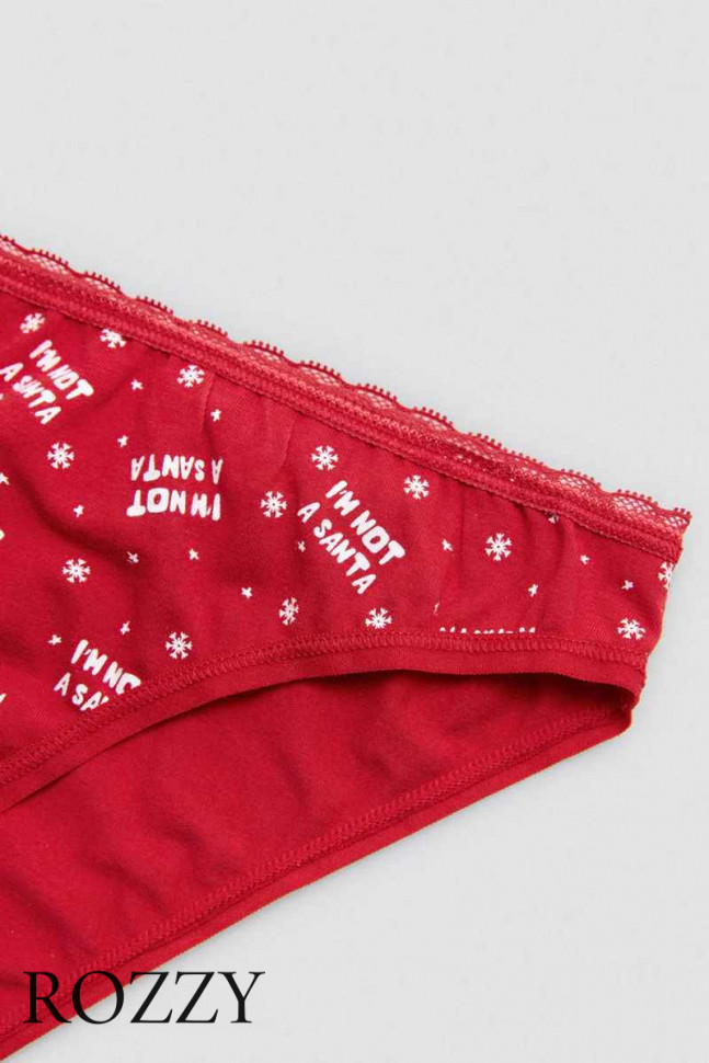 Трусы бикини хлопковые Ysabel Mora 19489 красный