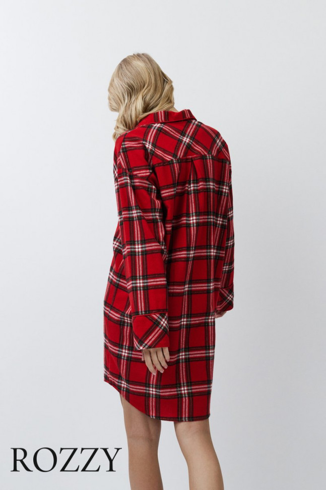 Сорочка фланелевая Aruelle Bell красный