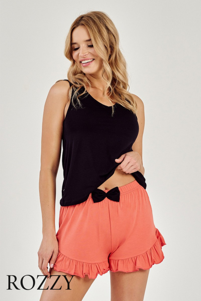 Пижама Taro Ines 3102 абрикосовый/черный