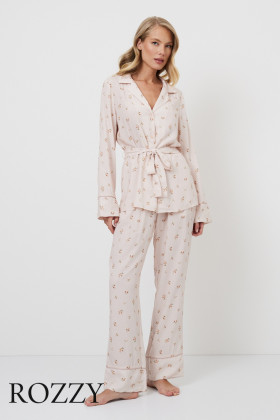 Пижама вискозная Aruelle Freesia пудровый