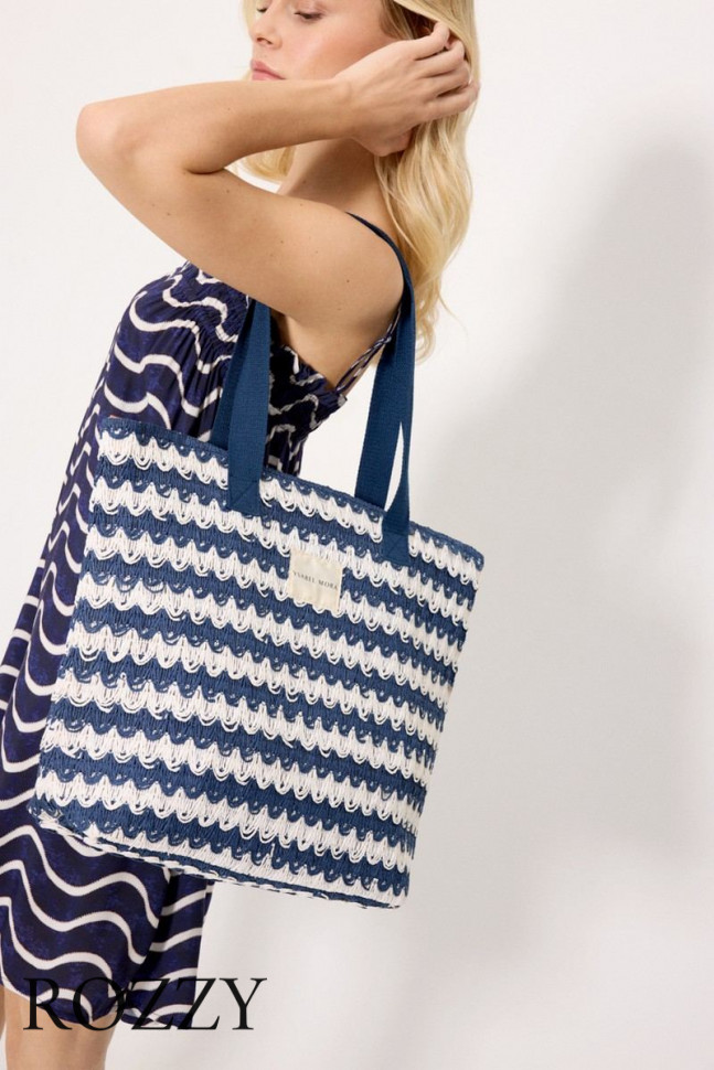 Сумка пляжная Ysabel Mora 86294 темно-синий/белый