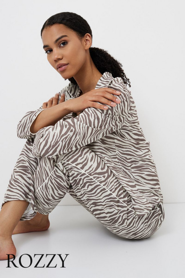 Пижама вискозная Aruelle Manuela капучино