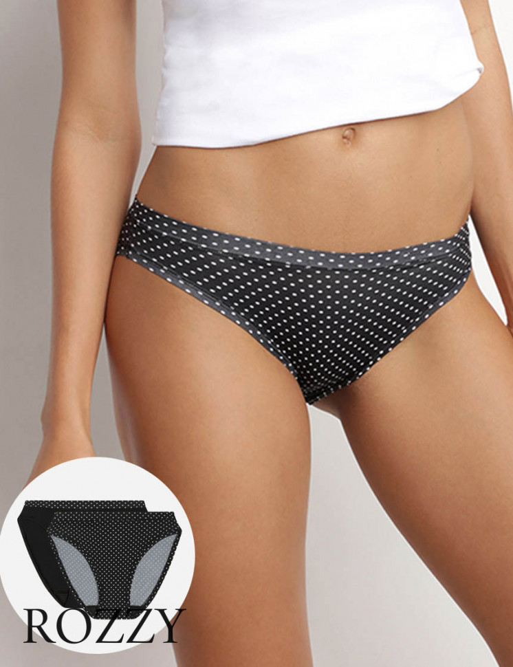 Трусы слипы DIM Oh My Dim’s 06W6 черный горох/черный (уп.2шт.)