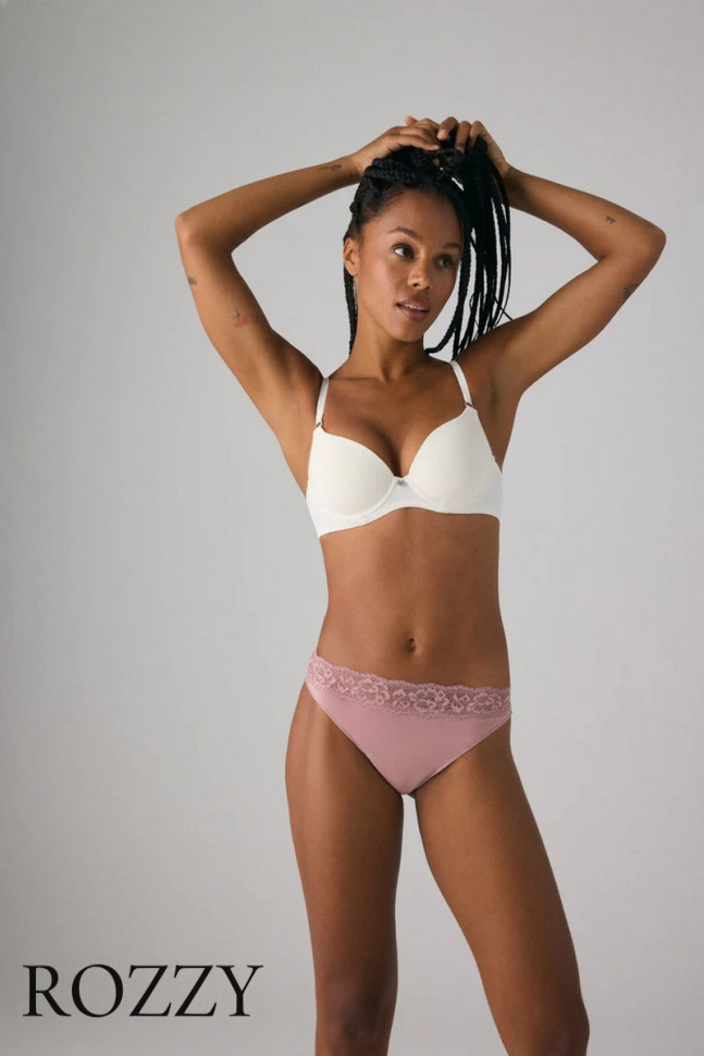 Трусы стринги хлопковые Ysabel Mora 19032 пыльная роза