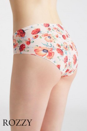 Трусы слипы Julimex Poppies бежевый/маки