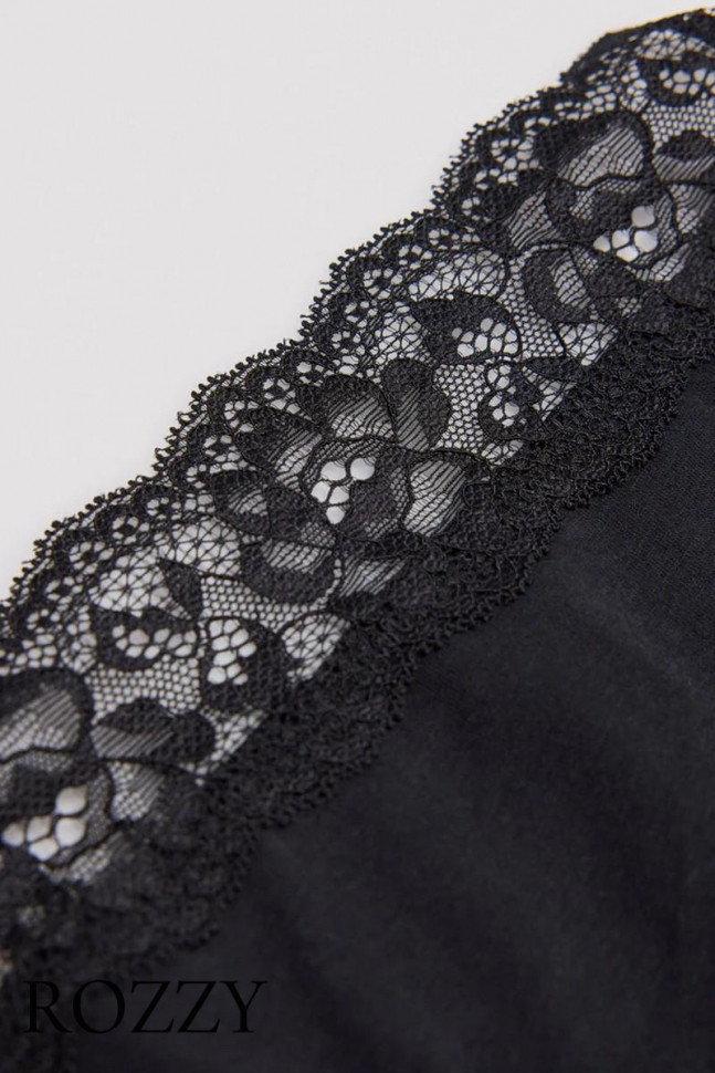 Трусы стринги хлопковые Ysabel Mora 19032 черный