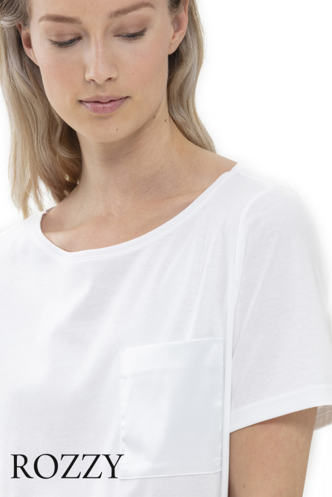 Футболка домашняя хлопковая Mey Malea 17213 белый