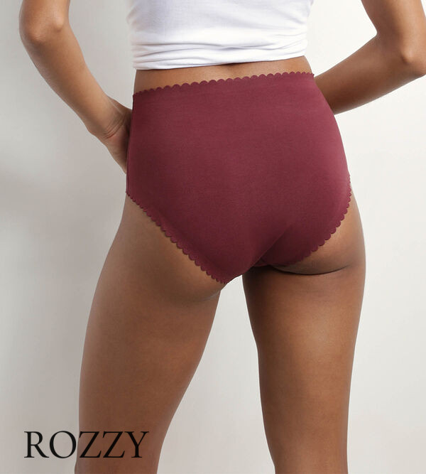 Трусы макси хлопковые DIM Body Touch Easy 0DFP розовый/бордовый