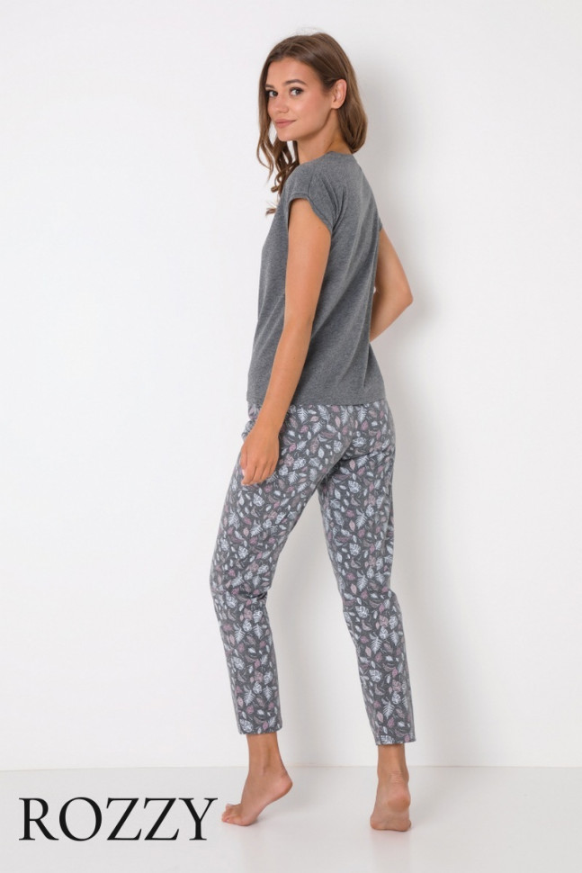 Пижама хлопковая Aruelle Kimberly серый