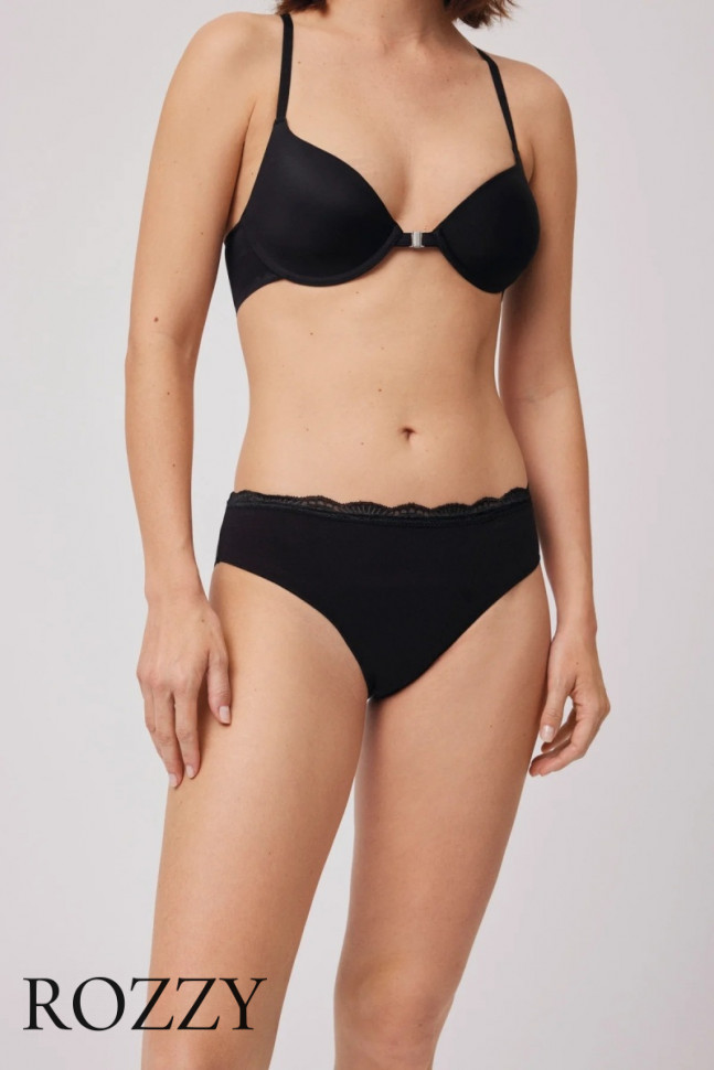 Трусы слипы хлопковые Ysabel Mora 19682 черный 