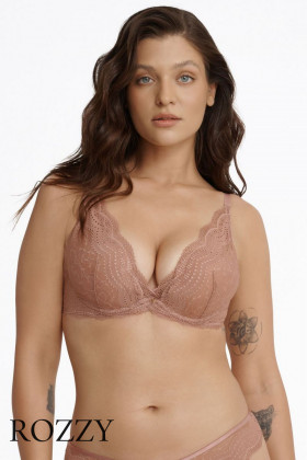 Бюстгальтер планж пуш-ап Esotiq Katherine 40523 миндальный