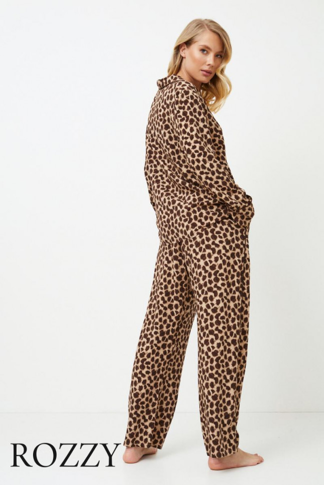 Пижама вискозная Aruelle Susan кофейный