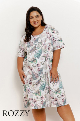 Сорочка хлопковая Taro Renny Maxi 3342/3371 мультиколор