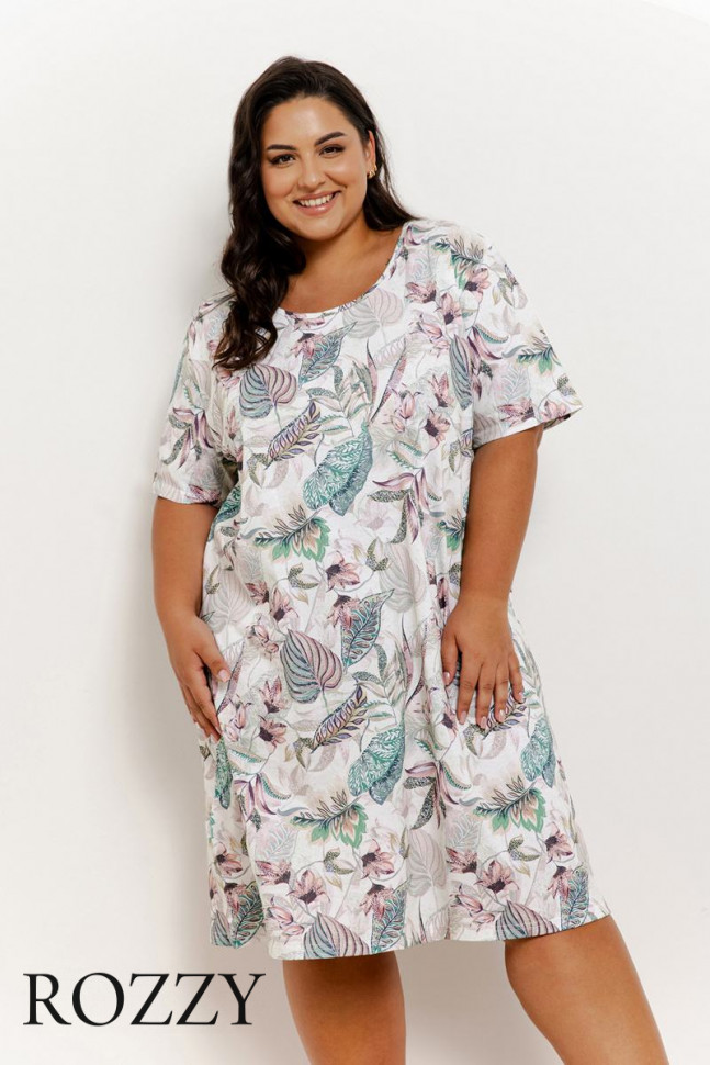 Сорочка хлопковая Taro Renny Maxi 3342/3371 мультиколор