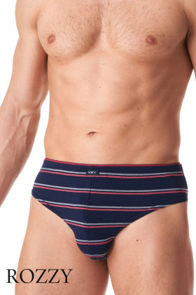 Трусы слипы мужские Key MPP 038 B23 темно-синий/светло-серый (уп.2шт.)