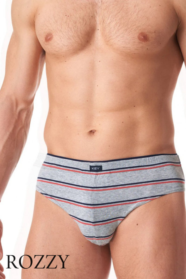 Трусы слипы мужские Key MPP 038 B23 темно-синий/светло-серый (уп.2шт.)