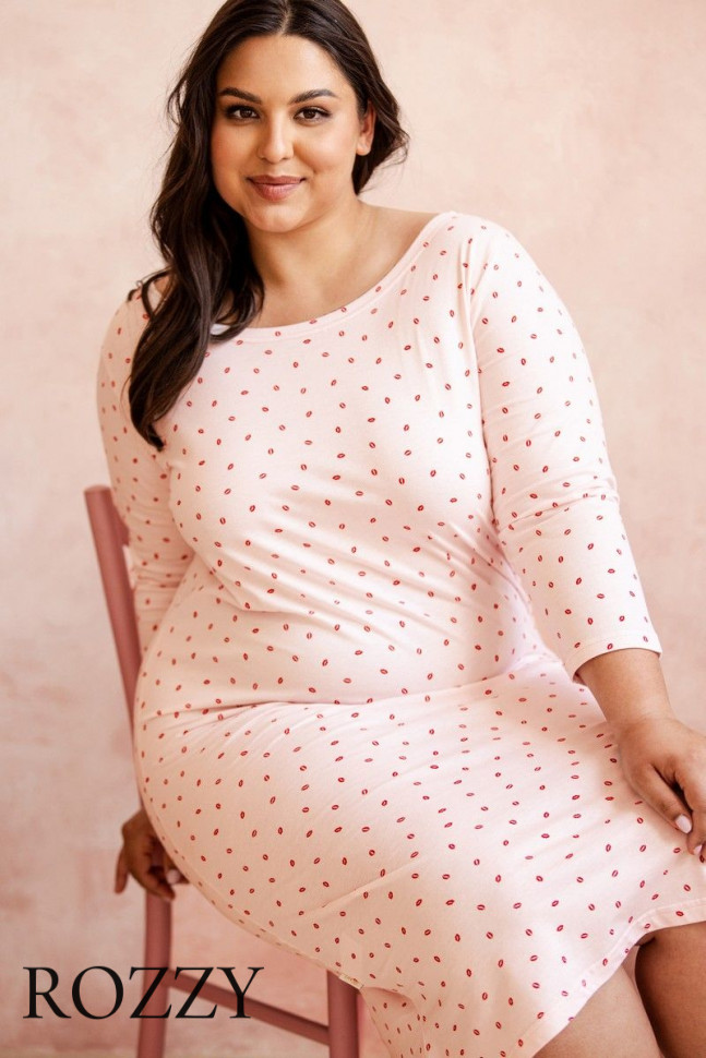 Сорочка хлопковая Taro Angie Maxi 3259/3260 светло-розовый