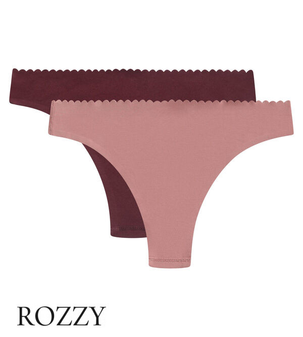 Трусы бразильяна хлопковые DIM Body Touch Easy 0DFR розовый/бордовый
